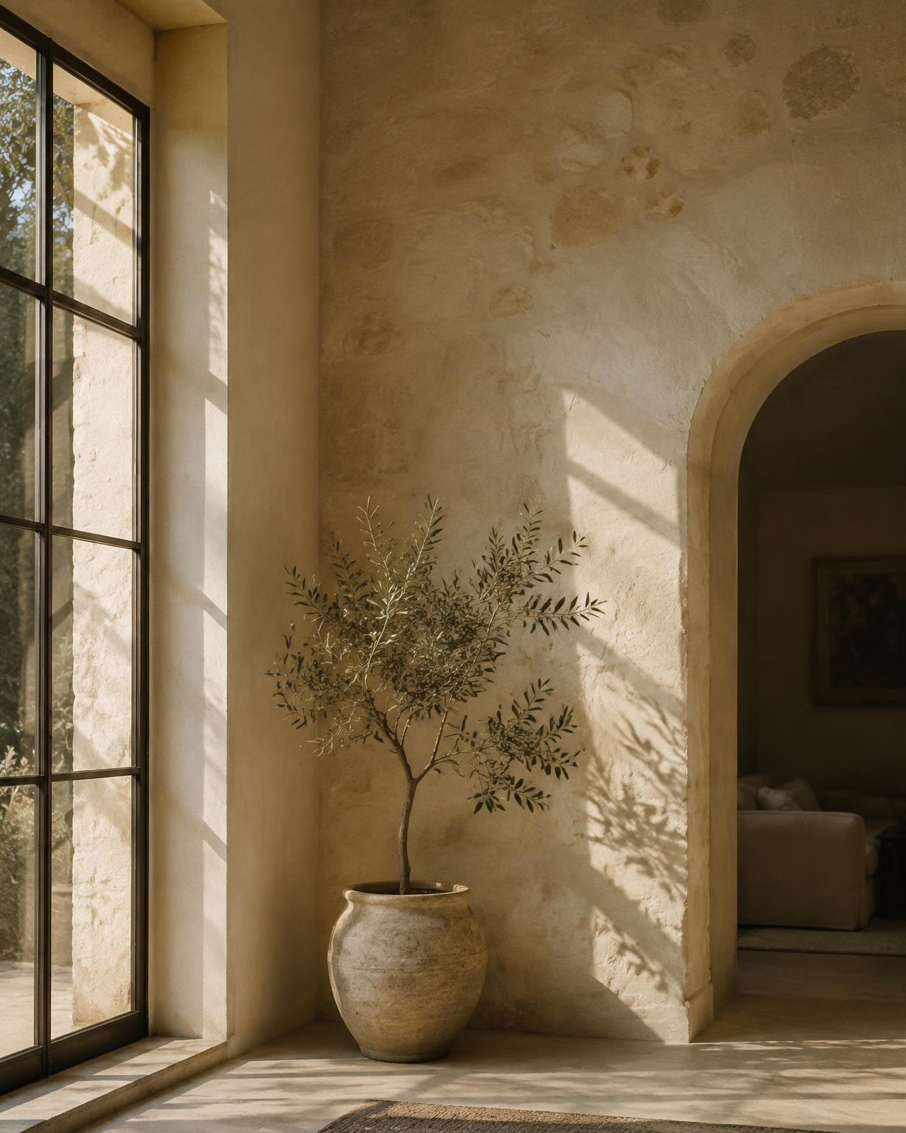 Olive tree in morning light